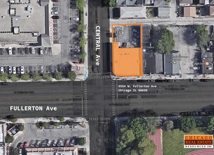 5554 W Fullerton Ave, Chicago, IL - Aérien  Vue de la carte