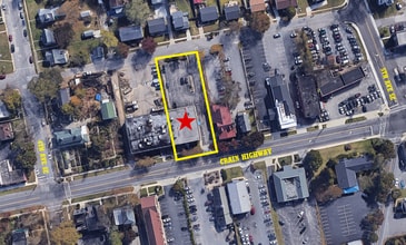 411-413 Crain Hwy S, Glen Burnie, MD - AERIAL  map view