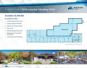 5022 Bailey Loop, Mcclellan, CA for lease Floor Plan- Image 1 of 1