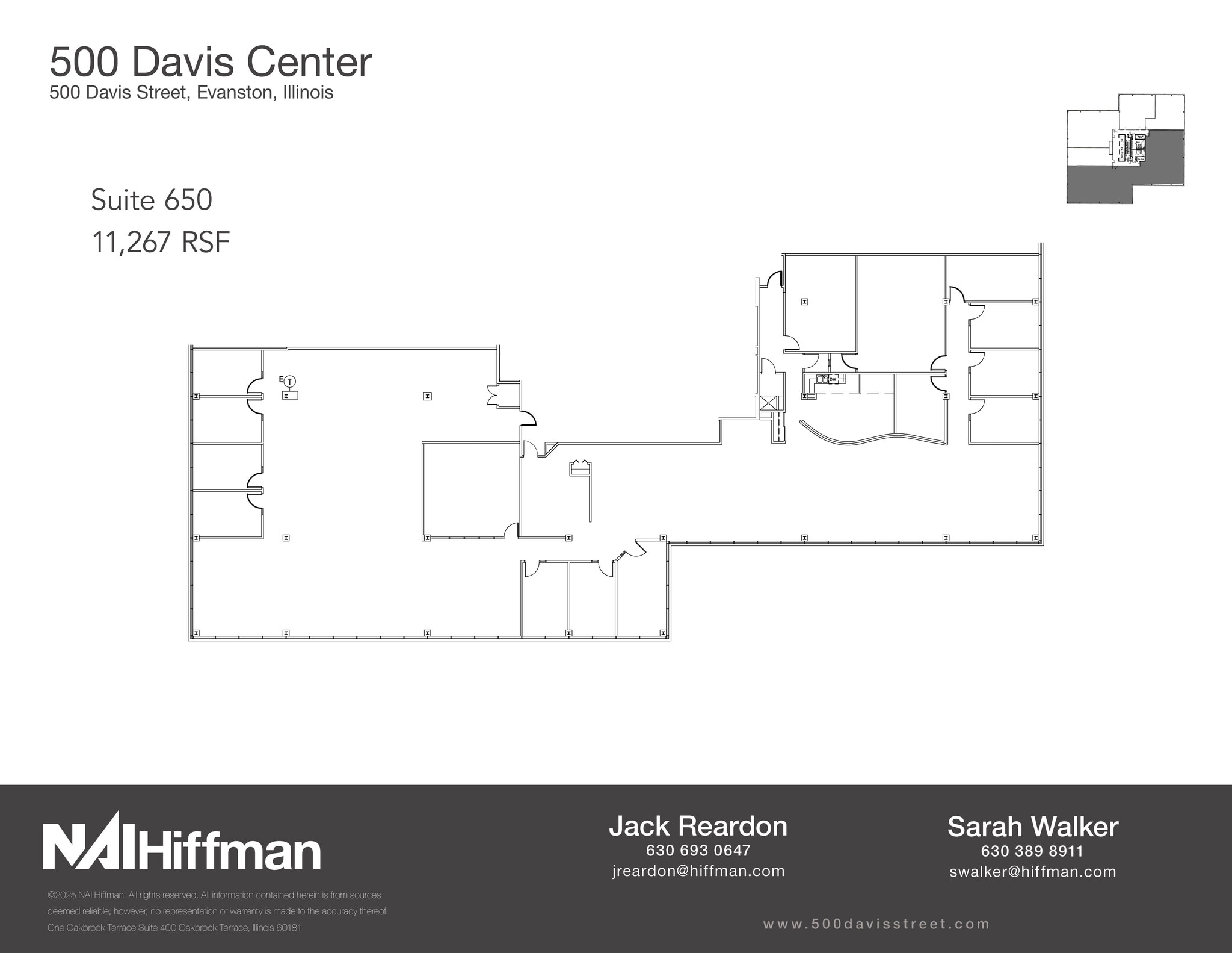 500 Davis St, Evanston, IL for lease Floor Plan- Image 1 of 1