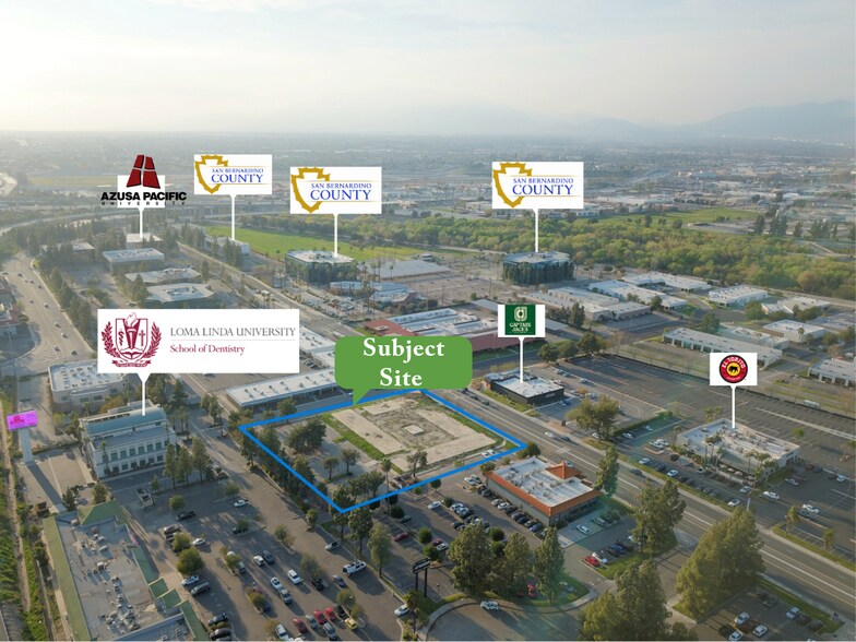 155 W Hospitality Ln, San Bernardino, CA à vendre - Aérien - Image 3 de 7