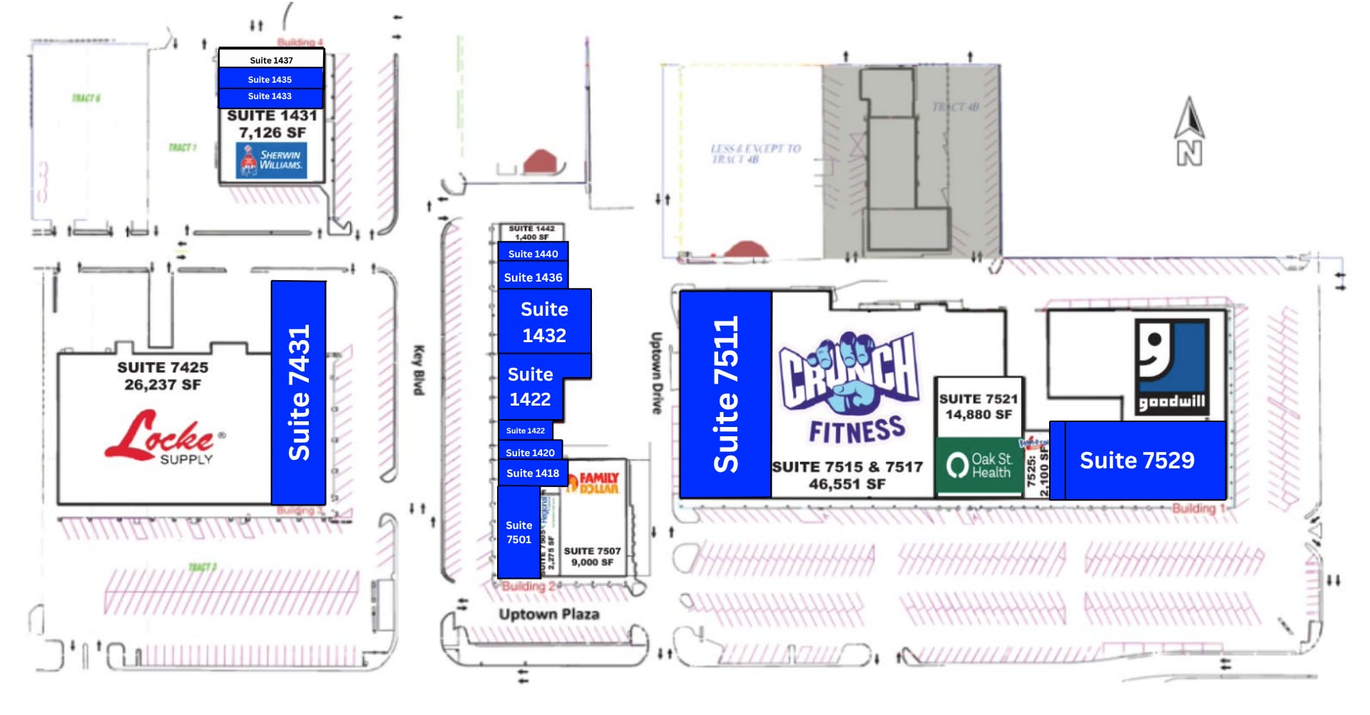 7511-7525 SE 15th St, Midwest City, OK for lease Site Plan- Image 1 of 1