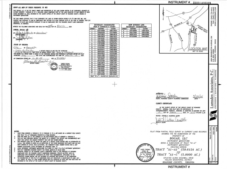 Shadwell Drive & Old Mtn Rd Dr, Roanoke, VA for sale - Site Plan - Image 3 of 3