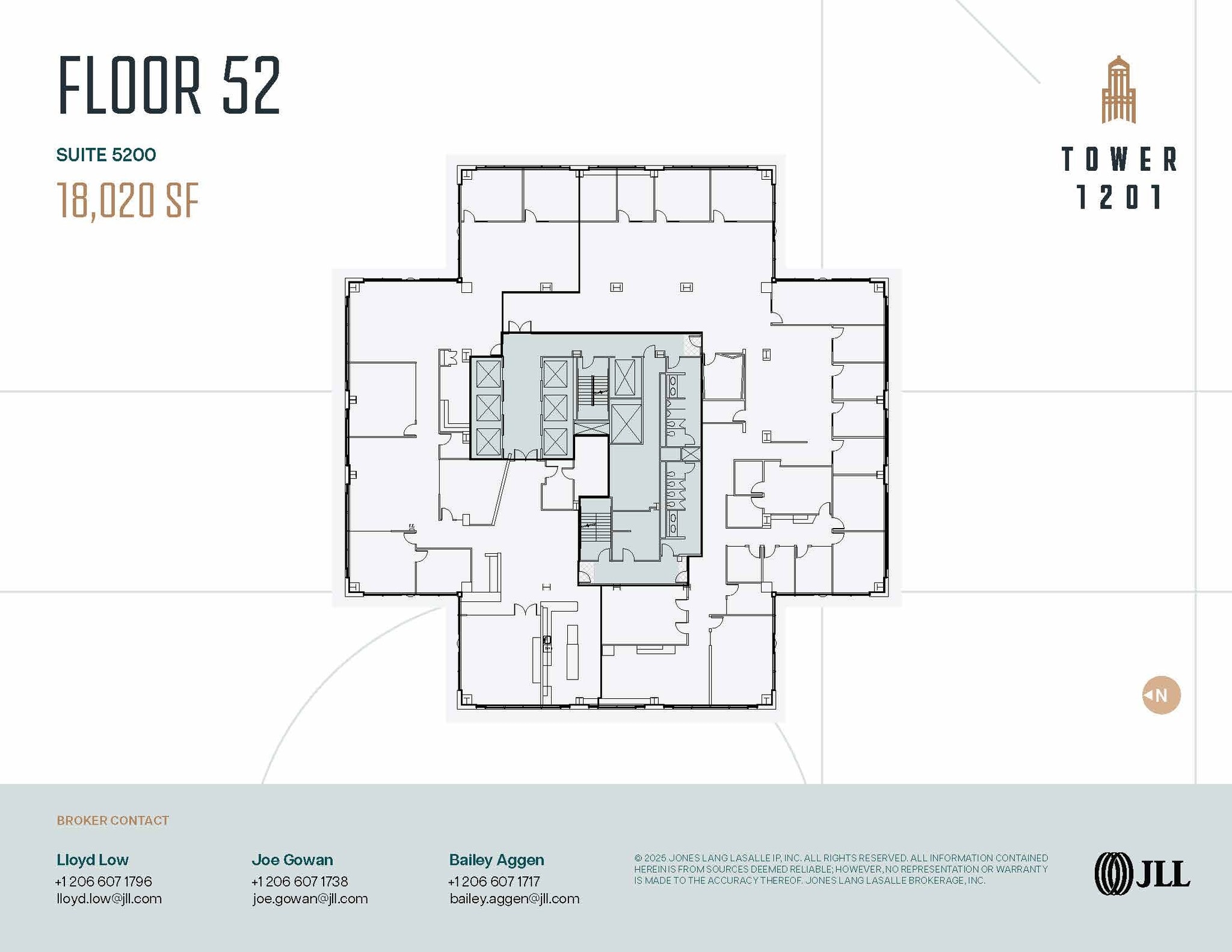 1201 3rd Ave, Seattle, WA à louer Plan d’étage- Image 1 de 1