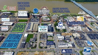 500 W 2nd St, Owensboro, KY - AERIAL map view