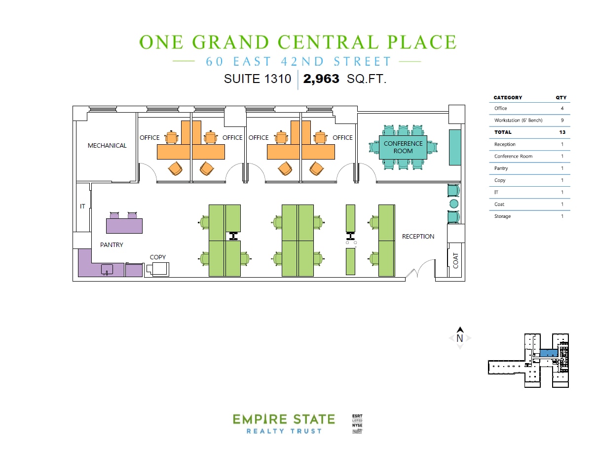 60 E 42nd St, New York, NY for lease Floor Plan- Image 1 of 1