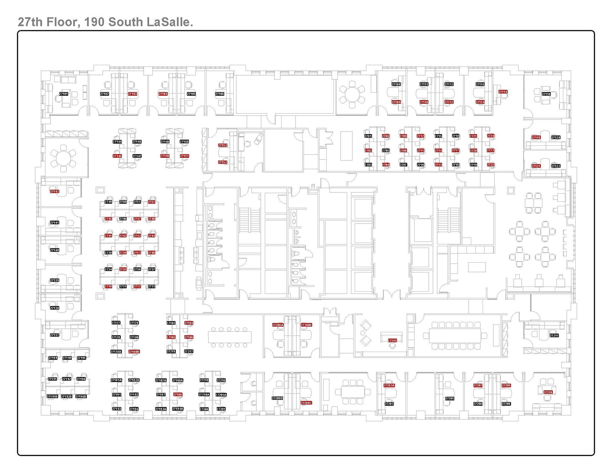 190 S La Salle St, Chicago, IL for lease Floor Plan- Image 1 of 13