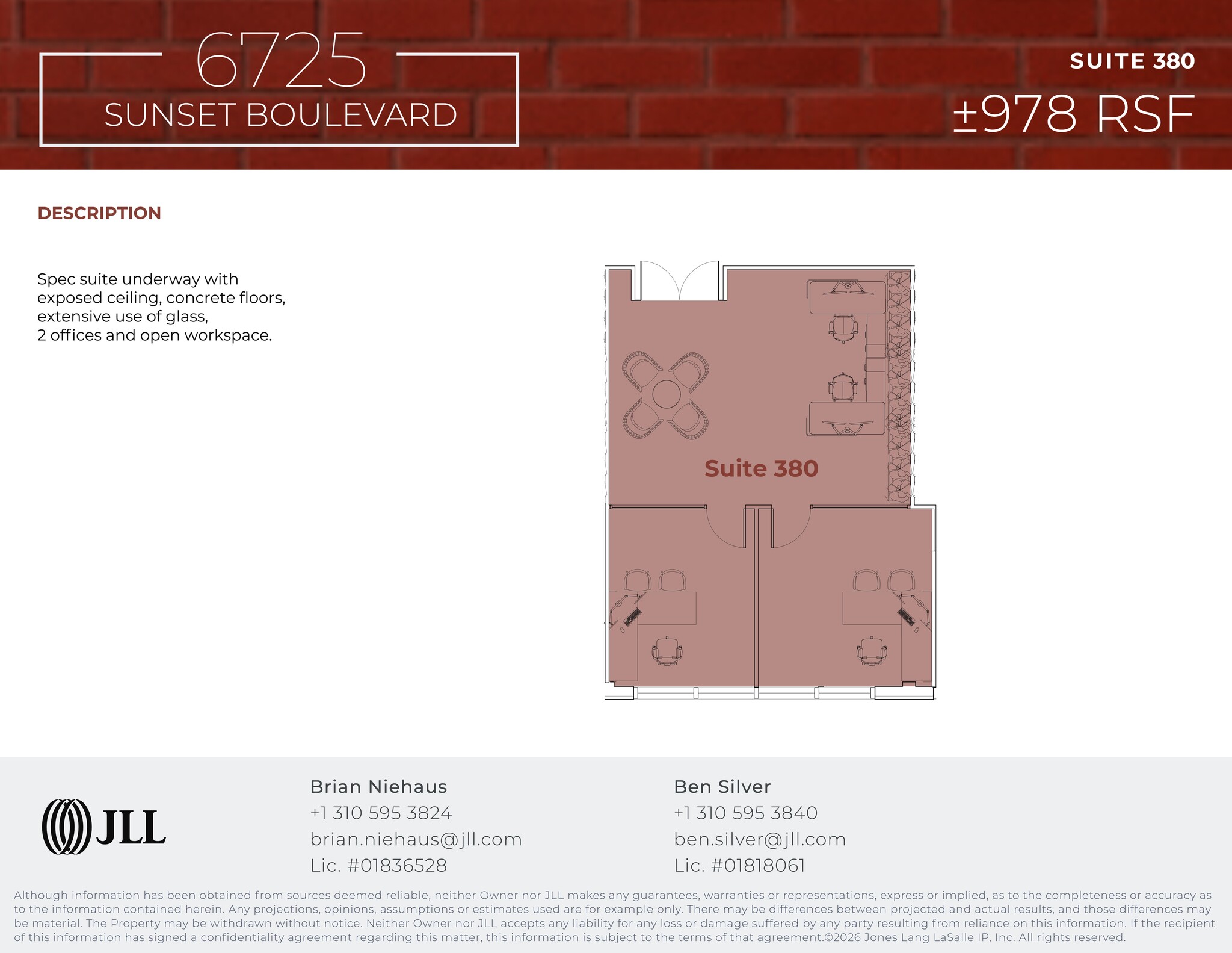 6725 W Sunset Blvd, Los Angeles, CA à louer Plan de site- Image 1 de 1