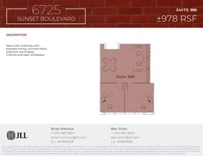6725 W Sunset Blvd, Los Angeles, CA à louer Plan de site- Image 1 de 1