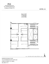 711 N Carancahua St, Corpus Christi, TX for lease Floor Plan- Image 2 of 7