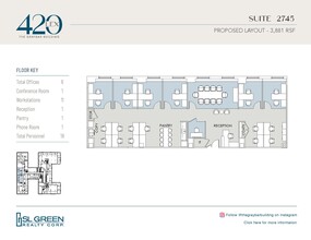 420 Lexington Ave, New York, NY à louer Plan d’étage- Image 2 de 5