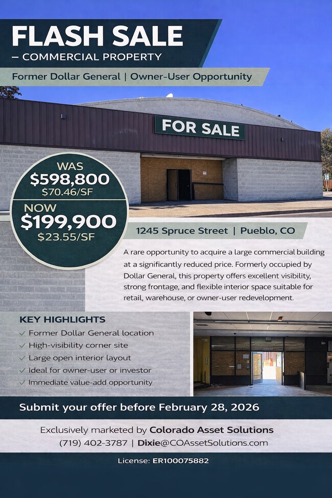 More details for 1245 Spruce St, Pueblo, CO - Retail for Sale