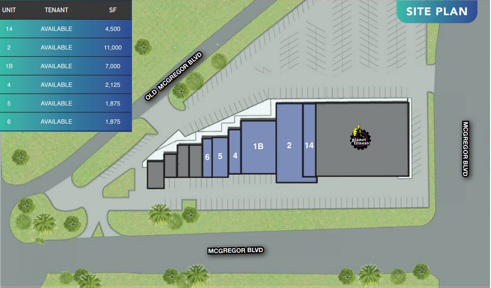 15501 Old McGregor Blvd, Fort Myers, FL à louer - Plan d’étage - Image 2 de 2