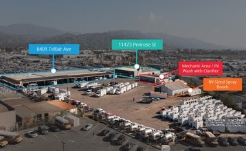 11473 Penrose St, Sun Valley, CA - AÉRIEN Vue de la carte