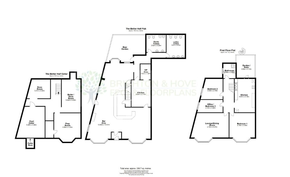 1 Hove Pl, Hove à vendre - Plan d’étage - Image 2 de 8