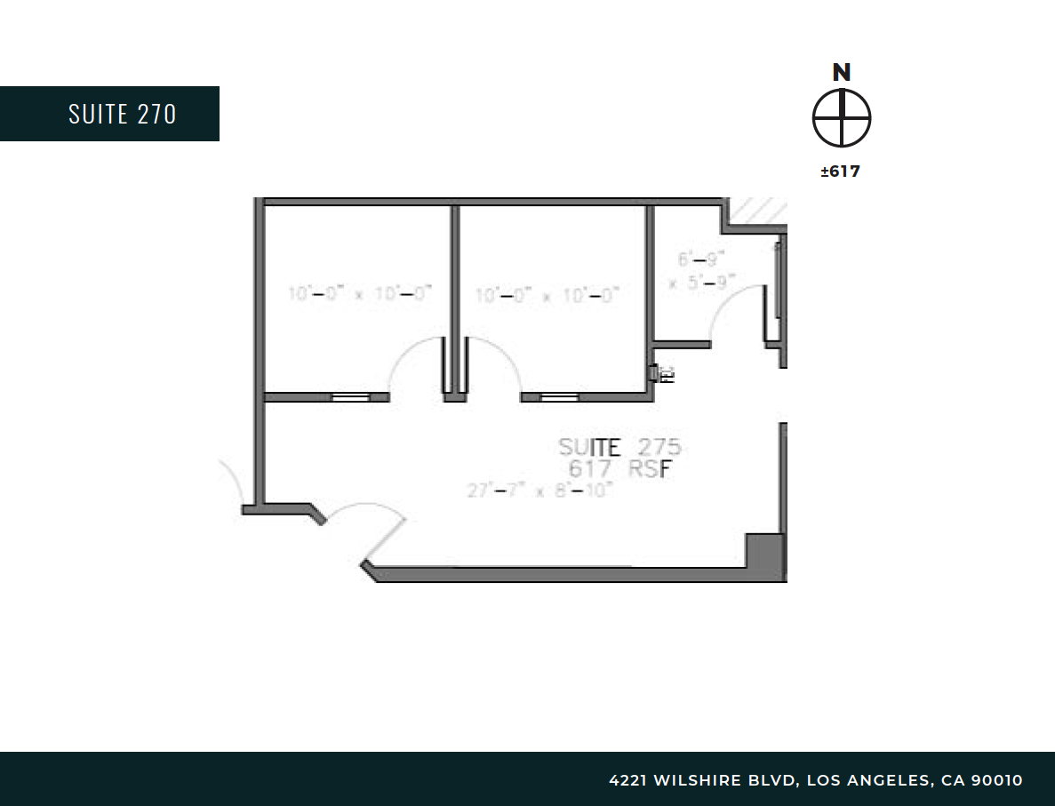 4221 Wilshire Blvd, Los Angeles, CA à louer Plan d’étage- Image 1 de 4