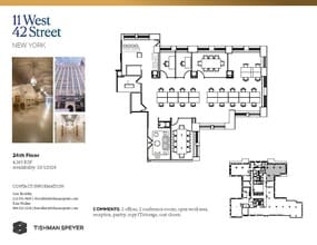 11 W 42nd St, New York, NY for lease Floor Plan- Image 1 of 1