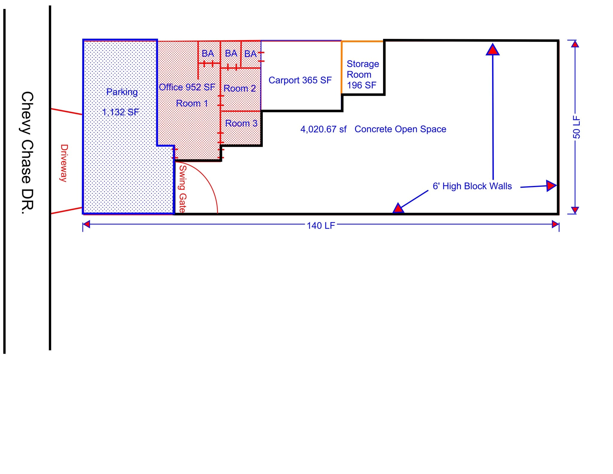 422 W Chevy Chase Dr, Glendale, CA for lease Site Plan- Image 1 of 1