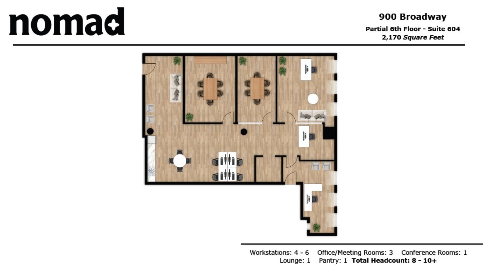 900 Broadway, New York, NY for lease Floor Plan- Image 1 of 6
