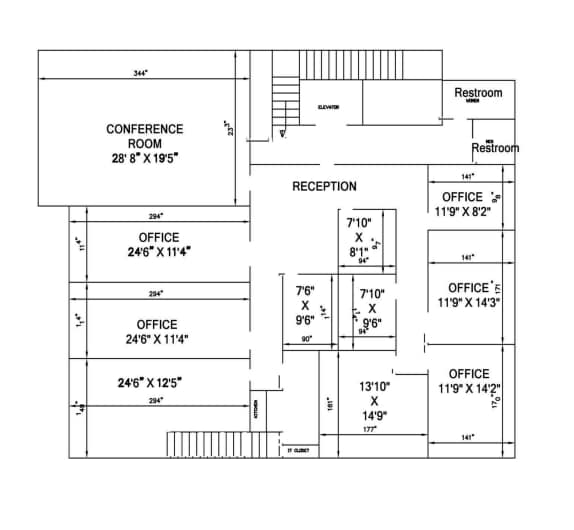 441 Taft Ave, Glen Ellyn, IL for lease Floor Plan- Image 1 of 5