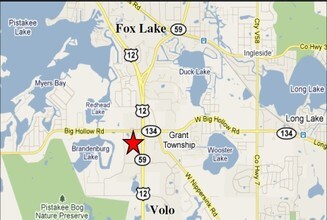 1370 US 12 Rt, Fox Lake, IL - AERIAL  map view