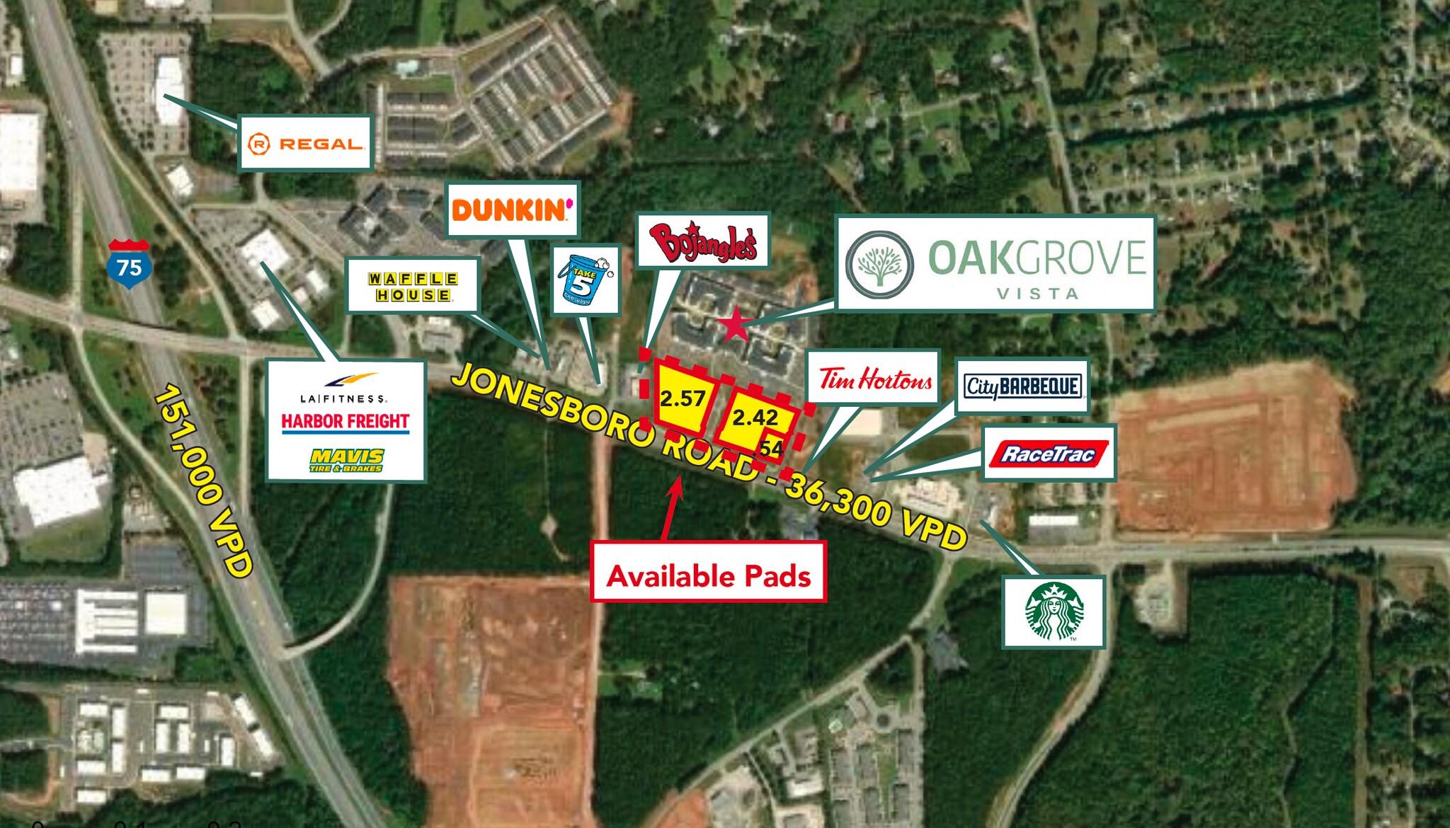 Three Pad-Ready Parcels in McDonough portefeuille de 3 propriétés à vendre sur LoopNet.ca Photo principale- Image 1 de 9