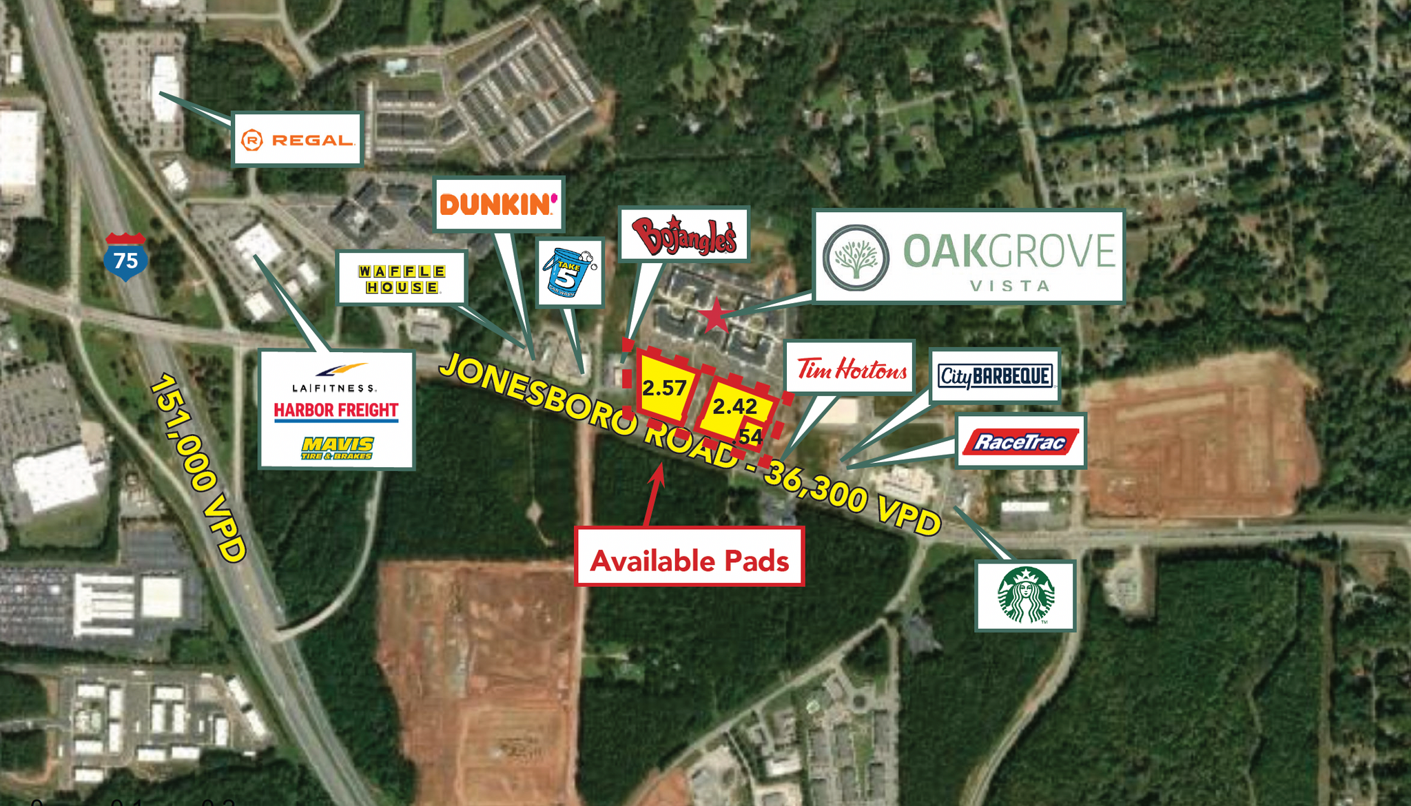 Three Pad-Ready Parcels in McDonough portfolio of 3 properties for sale on LoopNet.ca Primary Photo- Image 1 of 9