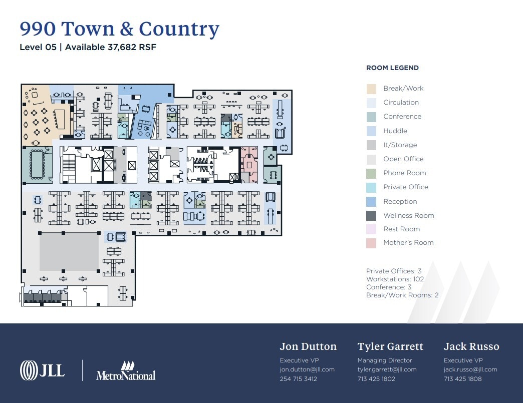 800 Town & Country Blvd, Houston, TX à louer Plan d’étage- Image 1 de 1