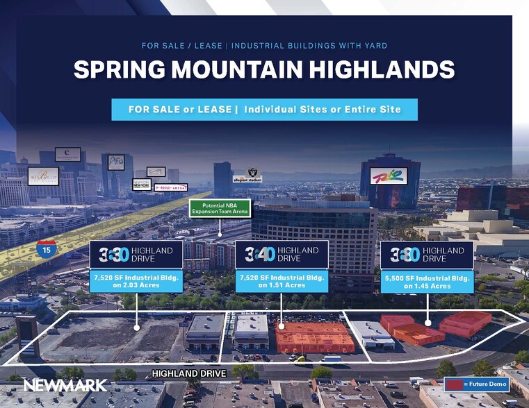 3630 S Highland Dr, Las Vegas, NV for lease - Site Plan - Image 3 of 8