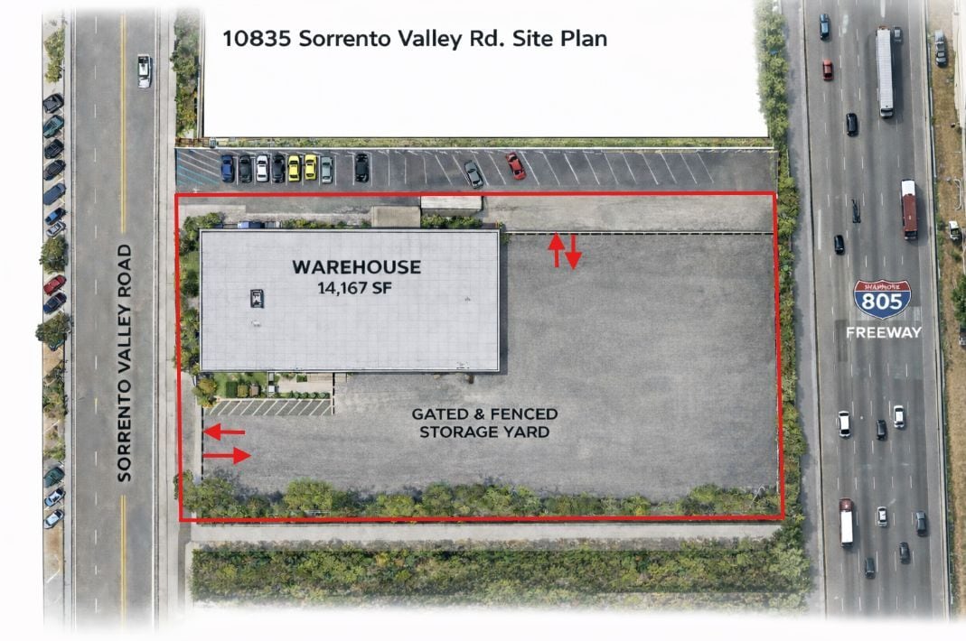 10835 Sorrento Valley Rd, San Diego, CA for lease Site Plan- Image 1 of 2