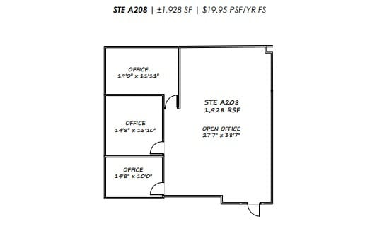 459 N Gilbert Rd, Gilbert, AZ for lease Floor Plan- Image 1 of 1