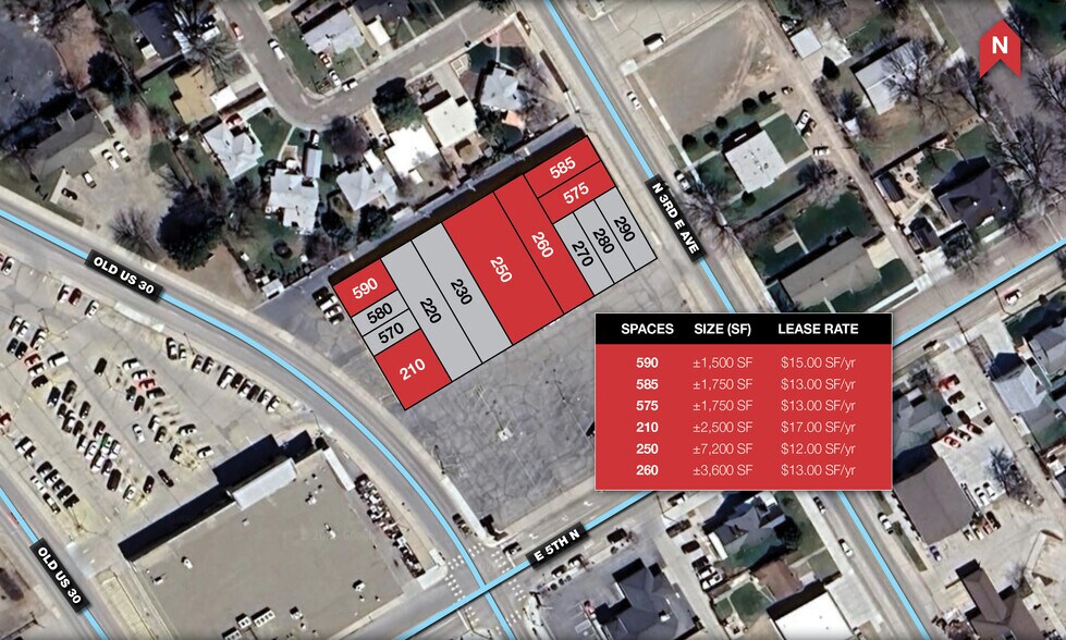 210-290 E 5th N, Mountain Home, ID à louer - Photo du bâtiment - Image 2 de 11