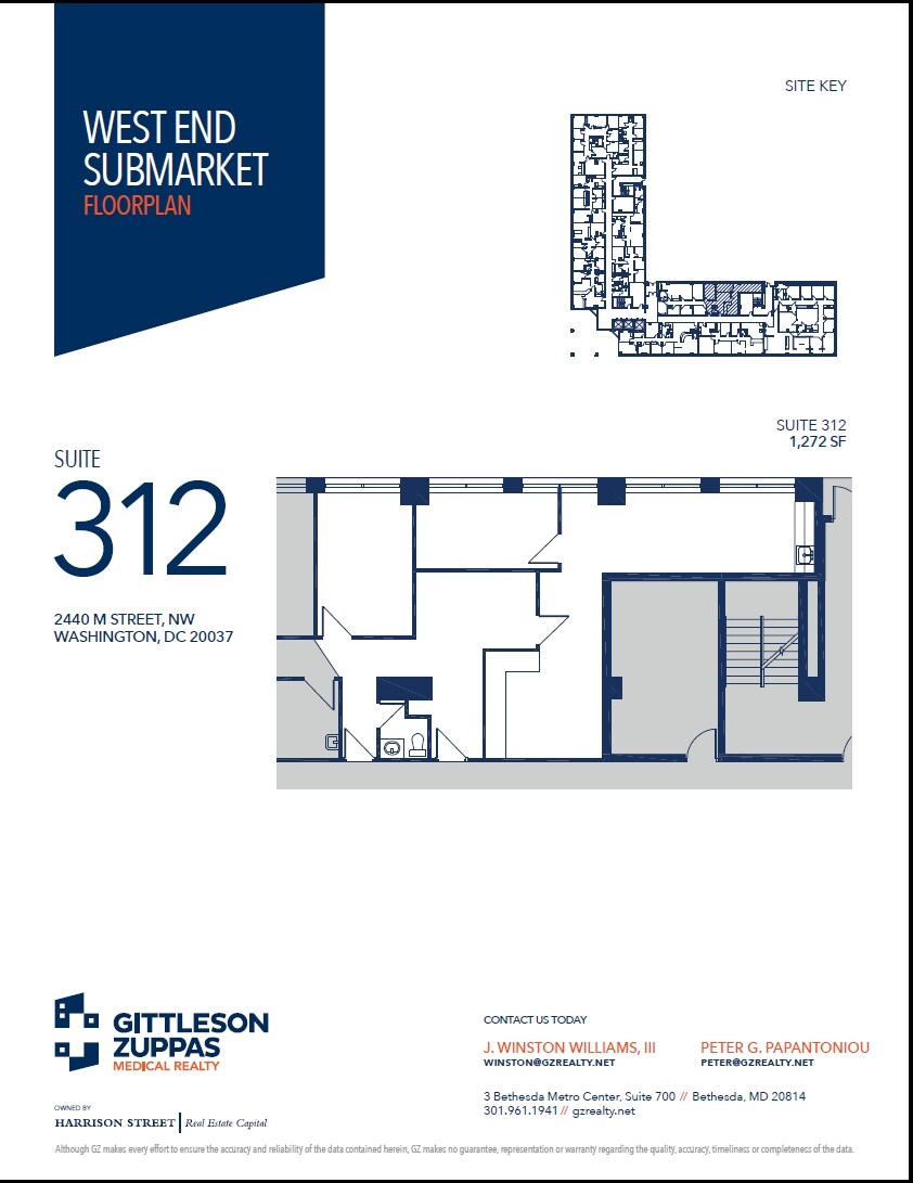 2440 M St NW, Washington, DC à louer Plan d  tage- Image 1 de 1