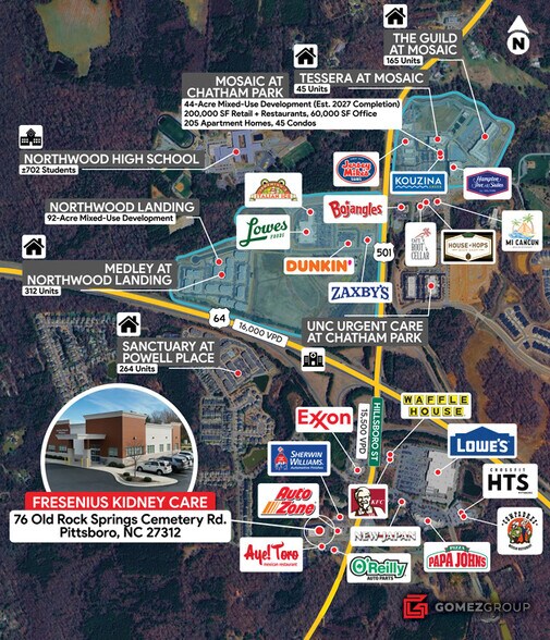 76 Old Rock Spring Cem Rd, Pittsboro, NC à vendre - Photo du bâtiment - Image 3 de 13