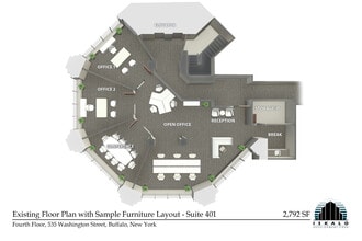 535 Washington St, Buffalo, NY for lease Floor Plan- Image 2 of 6