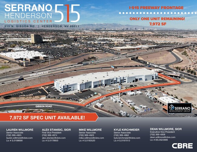 More details for 515 N Gibson Rd, Henderson, NV - Industrial for Lease