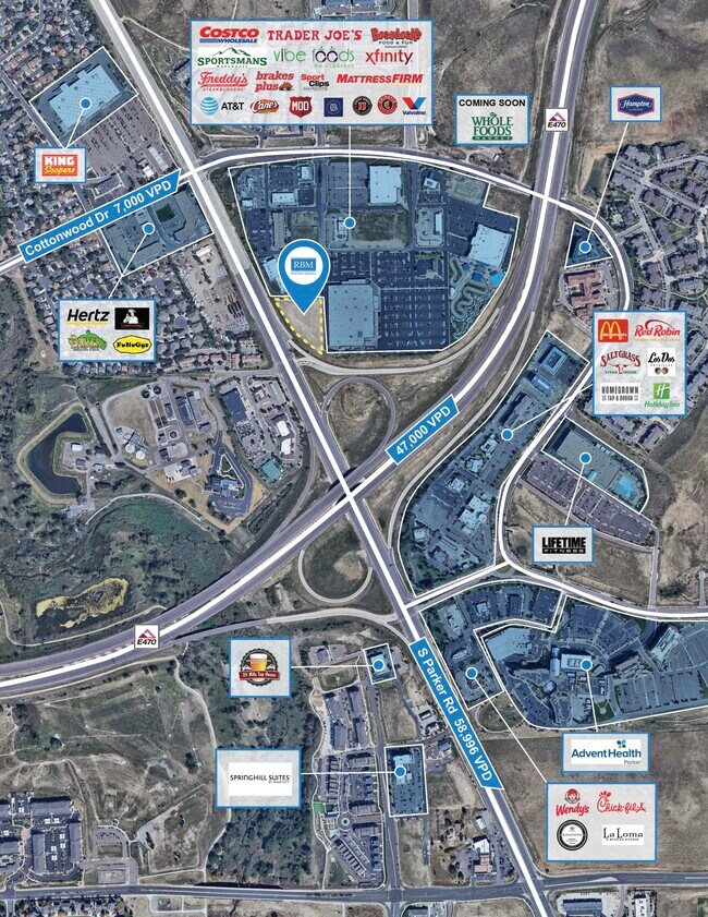 Plus de détails pour Cottonwood Dr, Parker, CO - Terrain à louer