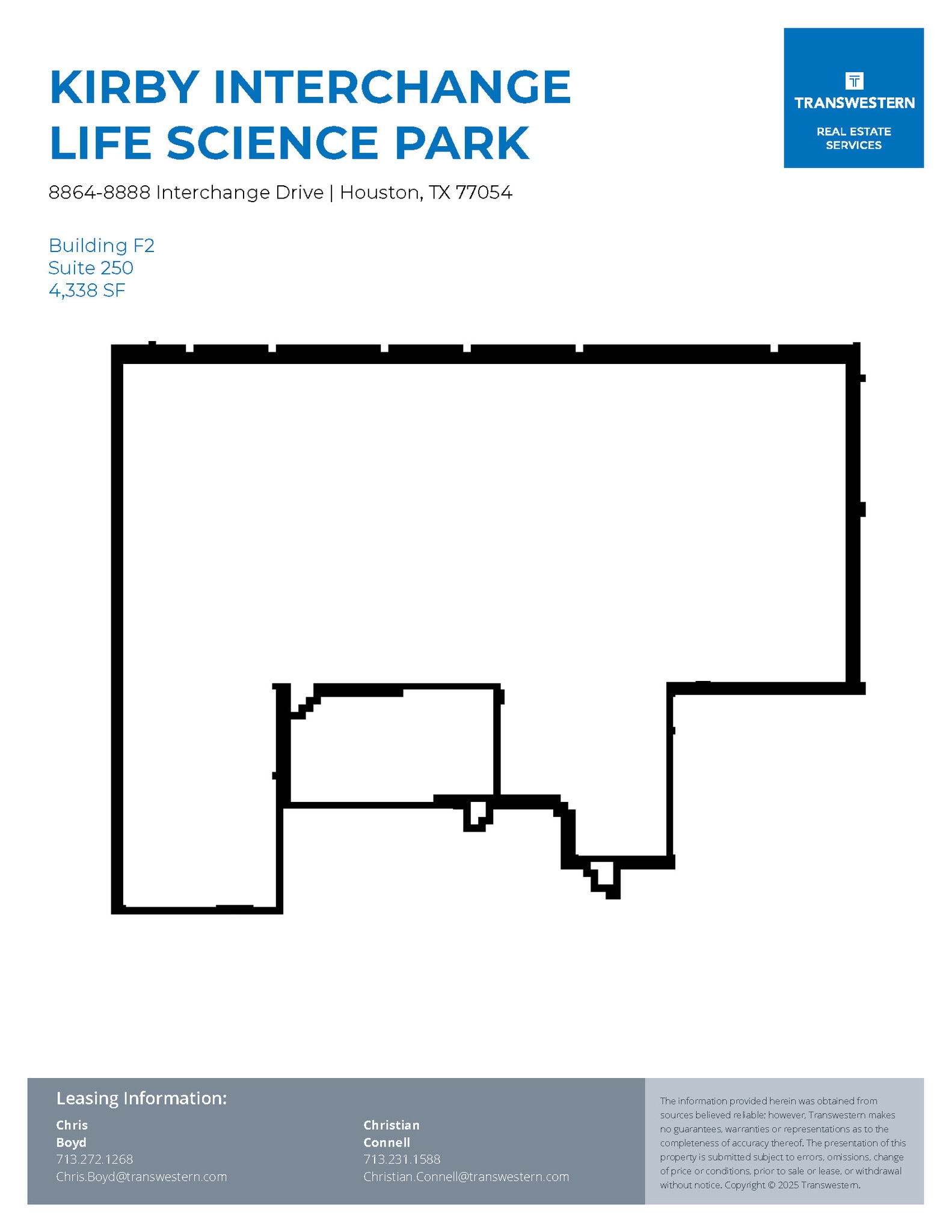8901-8933 Interchange Dr, Houston, TX à louer Plan d’étage- Image 1 de 1