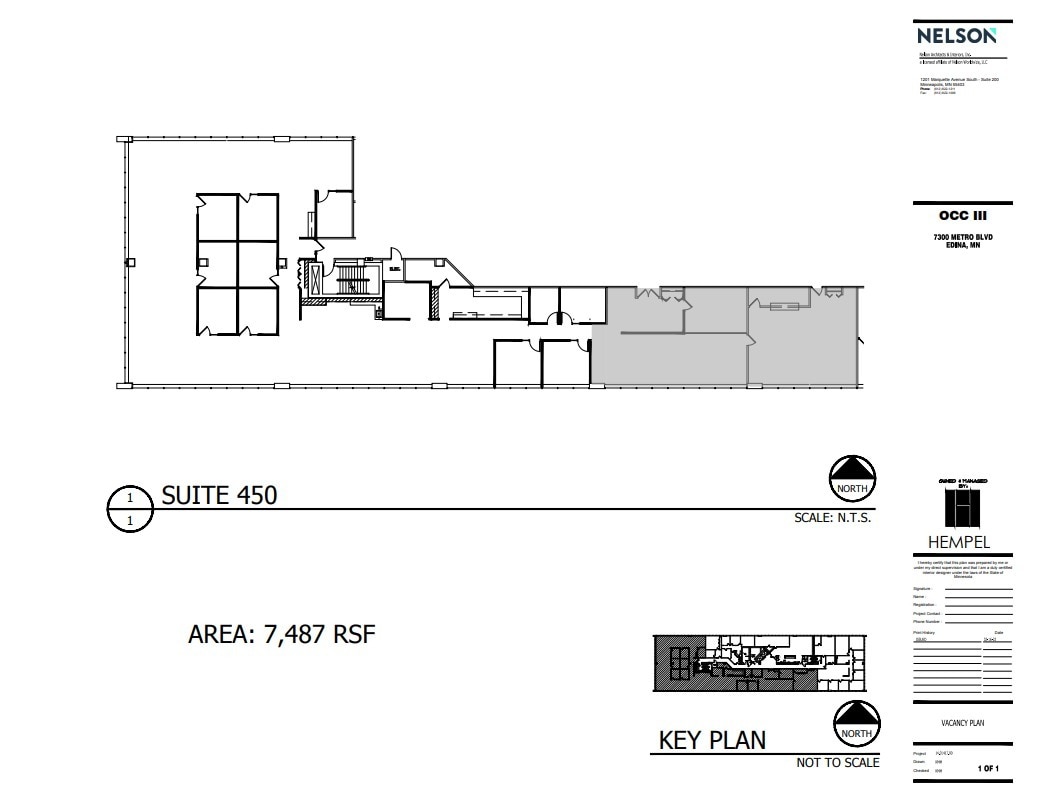 7300 Metro Blvd, Edina, MN à louer Plan d’étage- Image 1 de 1