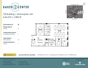 733 Marquette Ave, Minneapolis, MN à louer Plan d’étage- Image 1 de 5