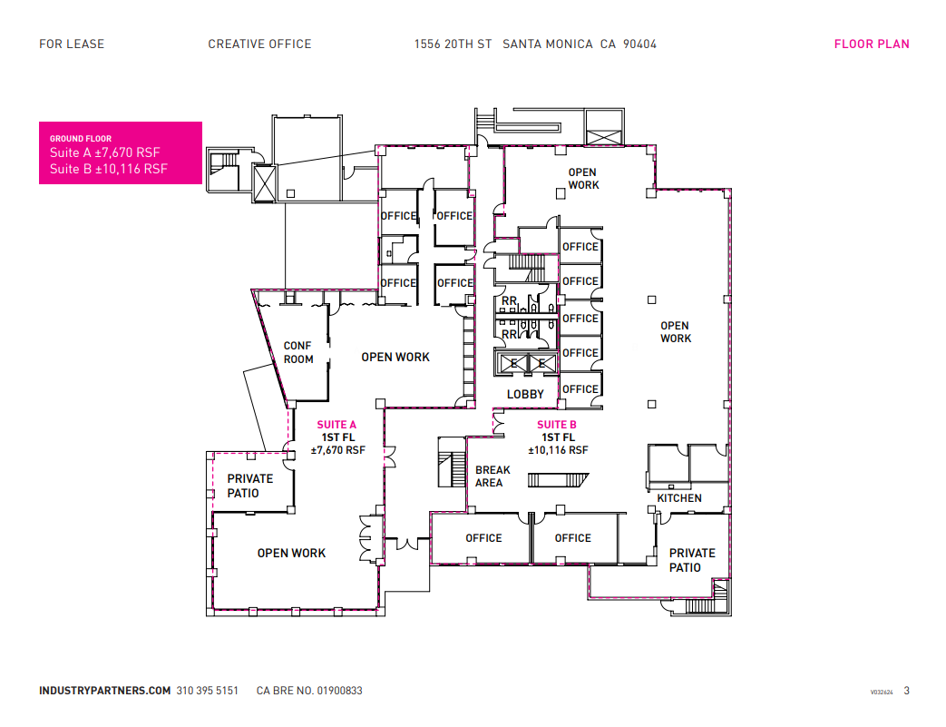 1556 20th St, Santa Monica, CA à louer Plan d  tage- Image 1 de 1