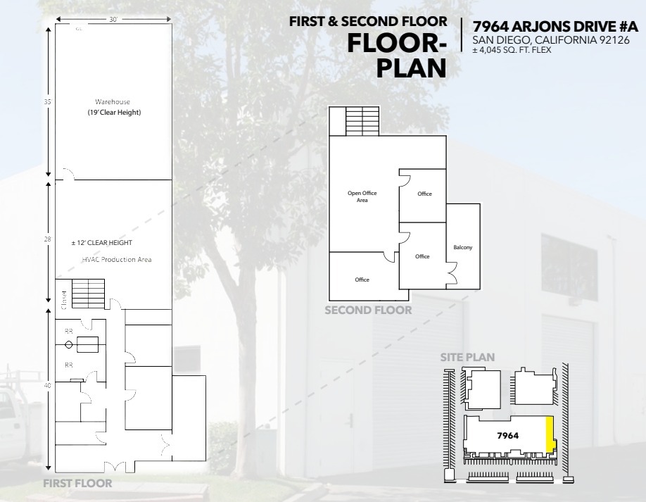 7964 Arjons Dr, San Diego, CA for lease Floor Plan- Image 1 of 1