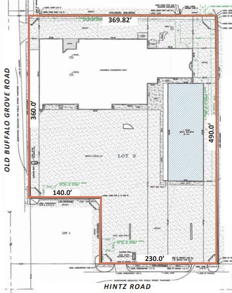 1750 W Hintz Rd, Wheeling, IL for sale - Site Plan - Image 2 of 2