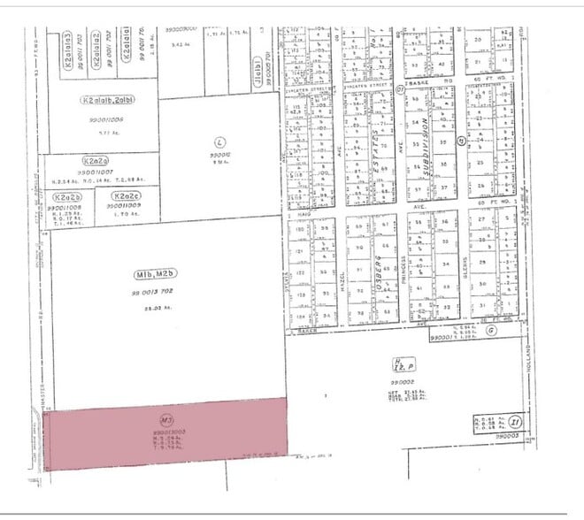 9.79 Acres- Inkster Rd, Taylor, MI à vendre - Plan cadastral - Image 2 de 2