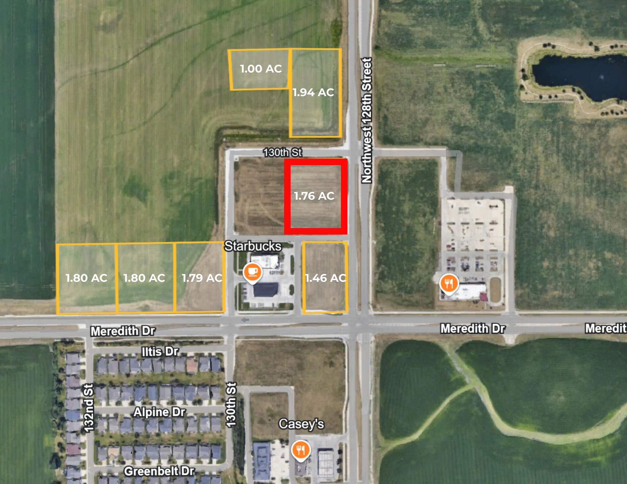 12800 Hickory Dr, Urbandale, IA à vendre Aérien- Image 1 de 3