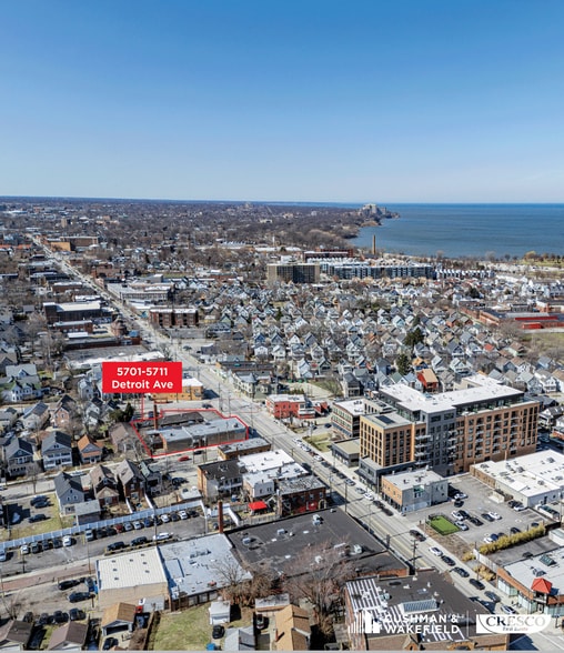 5701-5711 Detroit Ave, Cleveland, OH for sale - Aerial - Image 2 of 15