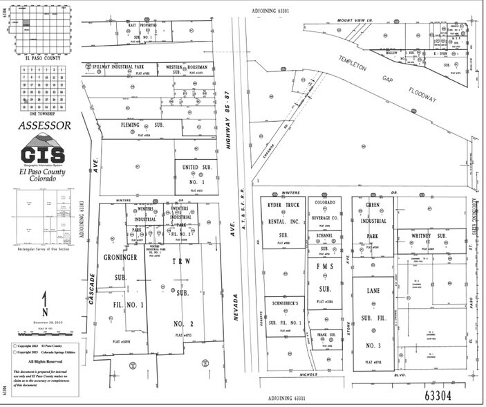 125-155 Mount View Ln, Colorado Springs, CO for lease - Plat Map - Image 2 of 18