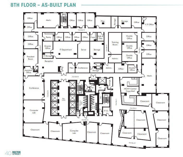 40 Rector St, New York, NY 10006 - Unit 8th Floor -  - Floor Plan - Image 1 of 2