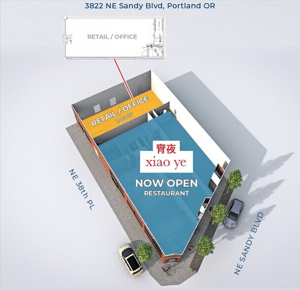 3822-3832 NE Sandy Blvd, Portland, OR à louer - Photo du bâtiment - Image 2 de 2