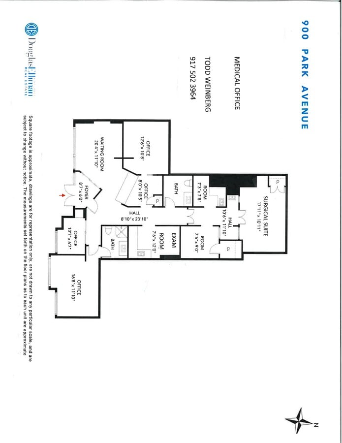 900 Park Ave, New York, NY 10075 - Unit 1C -  - Floor Plan - Image 1 of 4